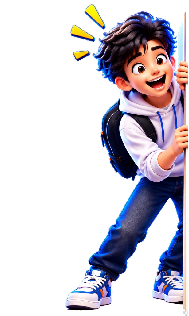 Happy shocked student reacting to revealed offer