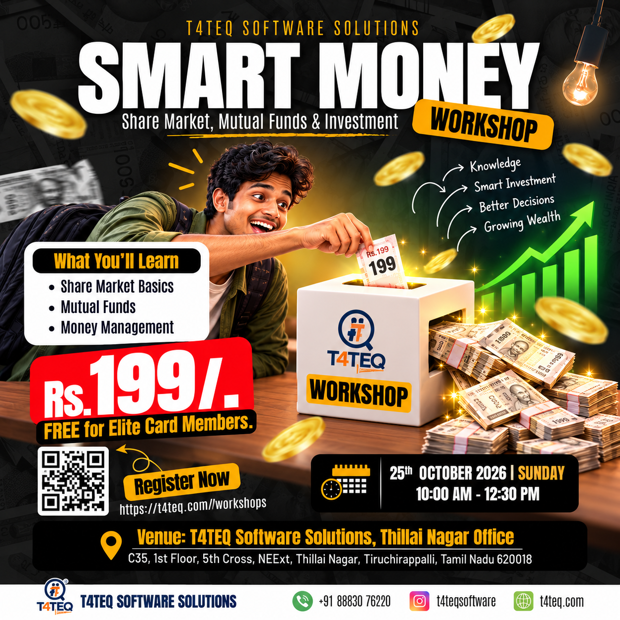Smart Money Workshop – Share Market, Mutual Funds & Investment
